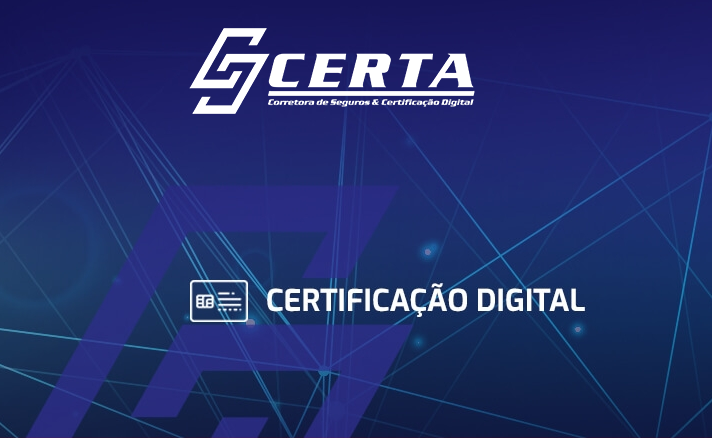 Certa Corretora de Seguros e Certificao Digital - Chapec/SC Certificado Digital elimina usuário e senha nas autenticações A autenticação de transação por usuário e senha está...